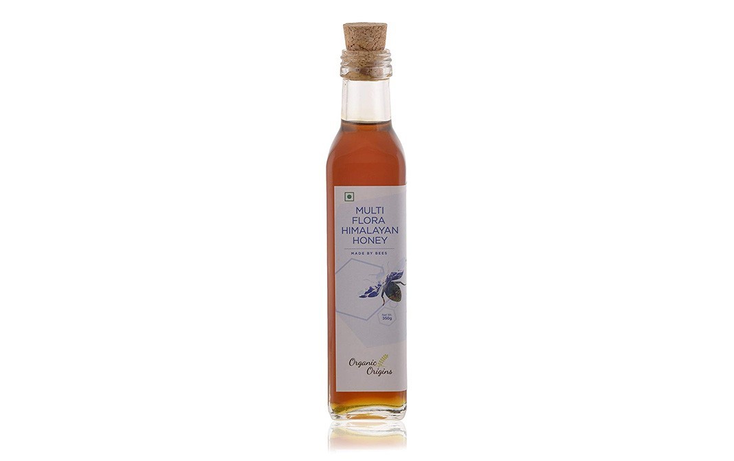 Organic Origins Multi Flora Himalayan Honey (Made By Bees)   Glass Bottle  350 grams
